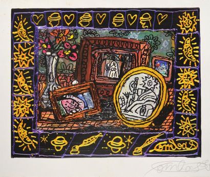 null Robert COMBAS (1957)
"La table des souvenirs"
Offset print on BFK Rives vellum,...