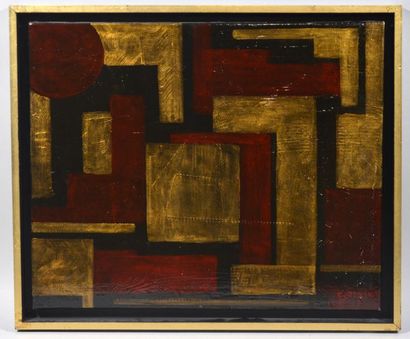 null Carole MANY (née en 1948)
"Composition abstraite"
Peinture sur toile signée...