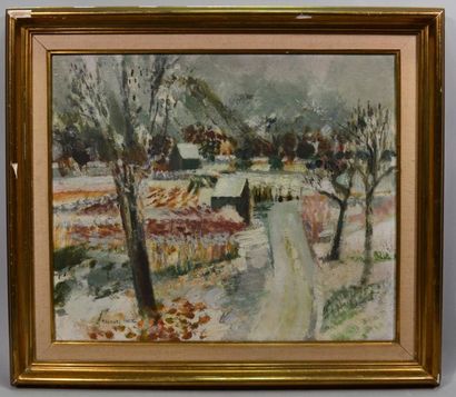 null Jacques PETIT (born in 1925)
"Les Jardins"
Oil on canvas, signed lower left,...