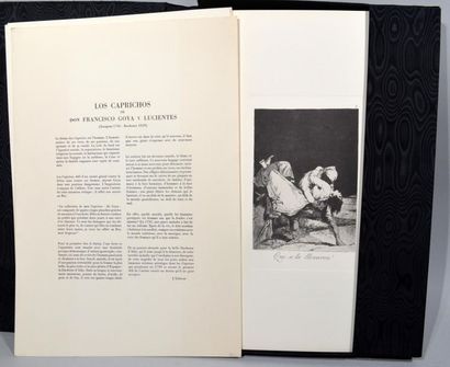 null GOYA (Francisco de). Los Caprichos. Paris, Jean de Bonnot, 1973.
Grand in-folio...