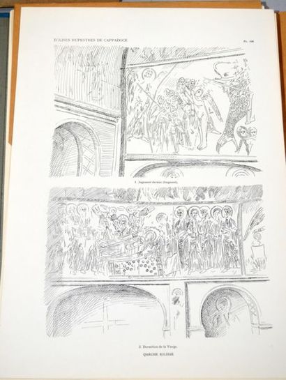 null DE JEPHANION (Guillaume)" Les églises rupestres de Capadoce", 3 vol,Paris, Librairie...