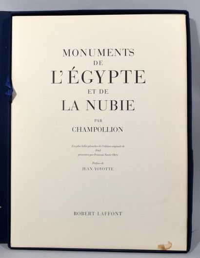 null CHAMPOLLION, Monuments de l'Egypte et de la Nubie. Les plus belles planches...