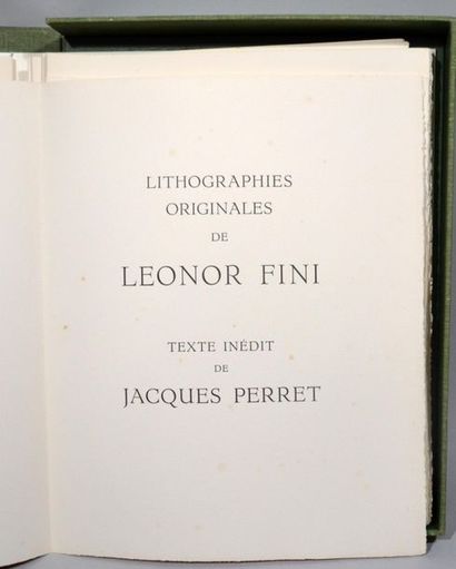 null FINI Leonor et PERRET Jacques.Les Sept péchés capitaux. Nice, La Belle page,...