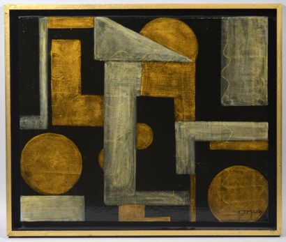 null Carole MANY (née en 1948)
"Composition abstraite"
Peinture sur toile signée...