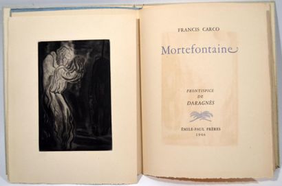 null CARCO (Francis)
Mortefontaine. Paris, Émile-Paul Frères, 1946. In-4° en feuilles,...