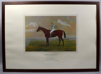 null After V.J. COTLISON 
"Portraits of Horses"
Suite of four reproductions of engravings...