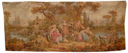 null From BOUCHER
"Le Galant Propos"
Cotton tapestry on mechanical Jacquart loom
70...