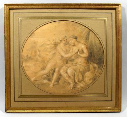null Jacques Philippe CARESME (1734-1796)
"Jupiter déguisé en Diane séduisant Callisto"
Dessin...