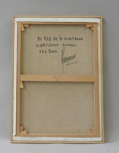 null Serge DAMIENS (25 décembre 1954)
« Au Pied de la Montagne »
Acrylique sur toile...