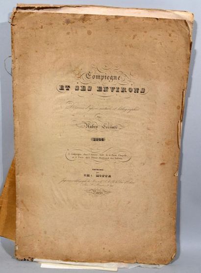 null "Compiègne et ses environs" d'après nature et lithographies par Aubry Lecomte,...