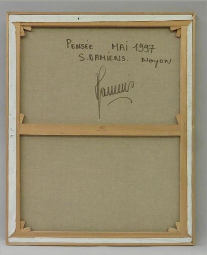 null Serge DAMIENS (25 December 1954)
" Pensée "
Acrylic on canvas signed lower right,...