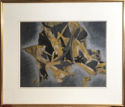 null Paul ACKERMANN (1908-1981)
"Composition"
Gouache non signée 
28 x 37 cm