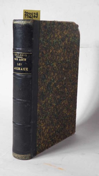 null Emile LECLERCQ - "Nos Amis les Animaux" 12 engravings by Mellery, Hardcover,...