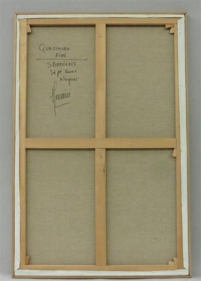 null Serge DAMIENS (25 December 1954)
" Quasimodo aimé "
Acrylic on canvas signed...
