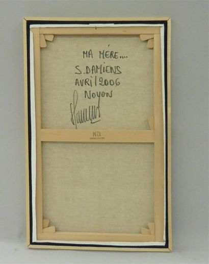 null Serge DAMIENS (25 décembre 1954)
« Ma Mère »
Acrylique sur toile signée en bas...