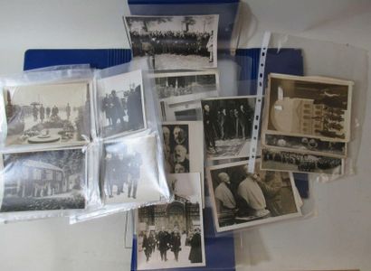 null Folder containing a set of photographs on the war, 1920s and 1930s, official...