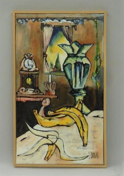 null Serge DAMIENS (25 December 1954)
" Les Bananes "
Acrylic on canvas signed lower...