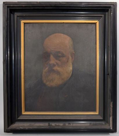 null Ecole FRANCAISE du XIXème siècle
"Portrait d'homme"
Huile sur toile.
38 x 47...