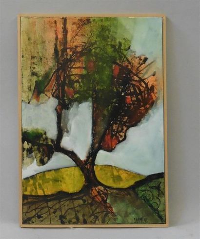 null Serge DAMIENS (25 December 1954)
" Arbre "
Acrylic on canvas signed lower right,...