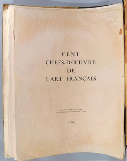 null Recueil de reproductions Cent chefs d'oeuvre de l'Art français.
Exemplaire 904...