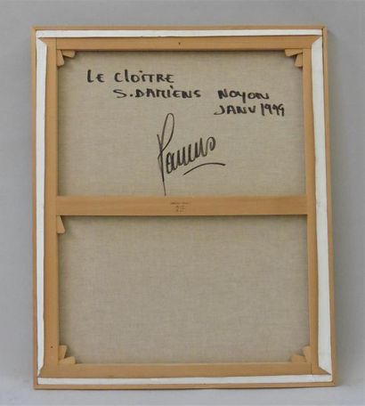 null Serge DAMIENS (25 décembre 1954)
« Le Cloître »
Acrylique sur toile signée en...
