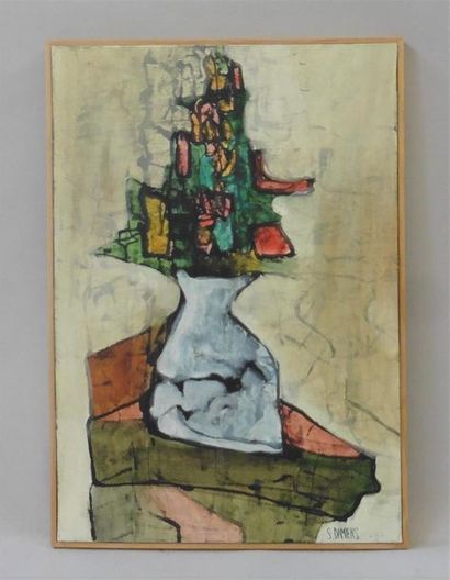null Serge DAMIENS (25 décembre 1954)
« Sur un Pilier »
Acrylique sur toile signée...