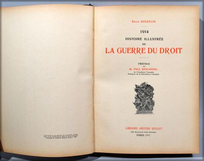 null HINZELIN (Emile) - 1914, Histoire illustrée de la guerre du droit. Paris, Librairie...