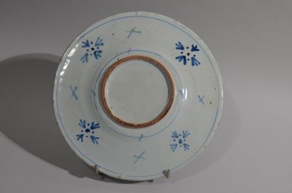 null NEVERS, XVIIème siècle

Assiette en faience à décor bleu et blanc d'un pélerin,...