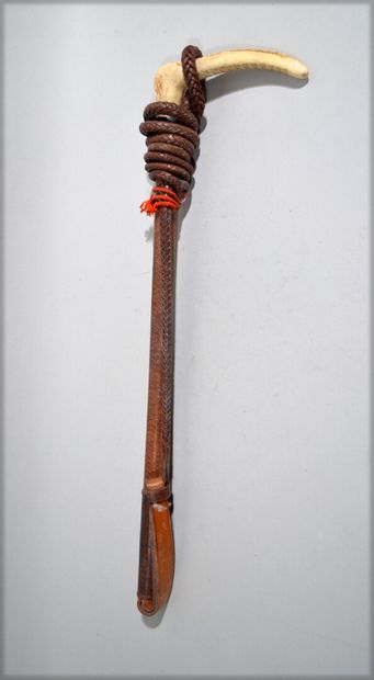 null Venison whip with antler pommel