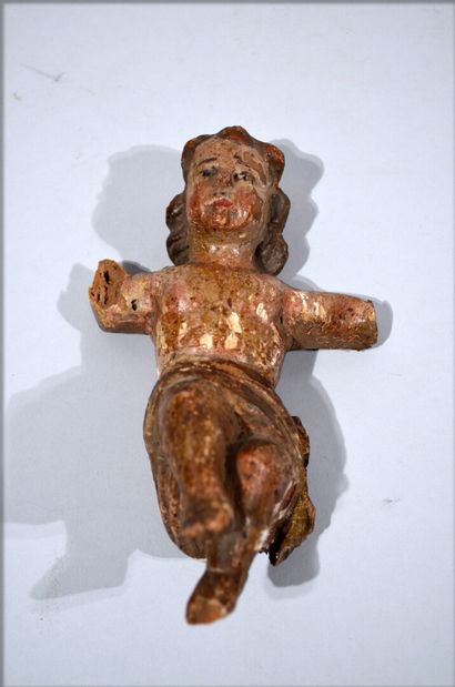 null CHILD JESUS in partially painted poplar.

Work from the 19th century.

(Accidental...
