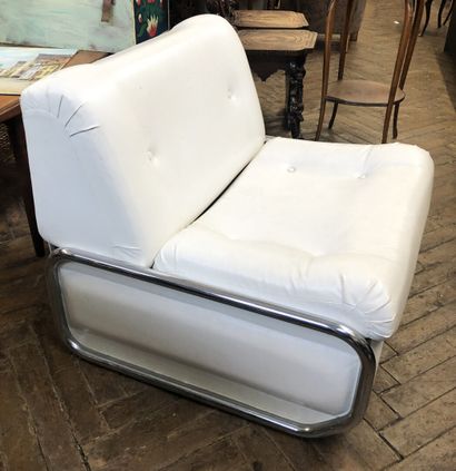 null BEKA France

Armchair convertible into a single bed in white leatherette and...