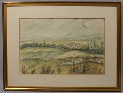 null 20th century FRENCH school

"View of a hilly landscape"

Watercolour on paper.

Sight...