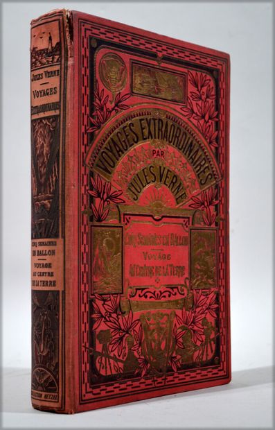 null Lot de livres de Jules Verne comprenant : 

- "Les cinq cents millions de la...