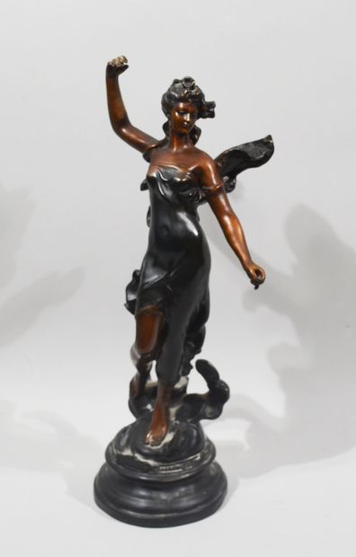 null FRENCH school in the taste of Hippolyte MOREAU

"Dancer"

Bronze print with...