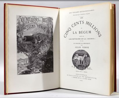 null Lot of books by Jules Verne including : 

- "The Five Hundred Million Begum,...