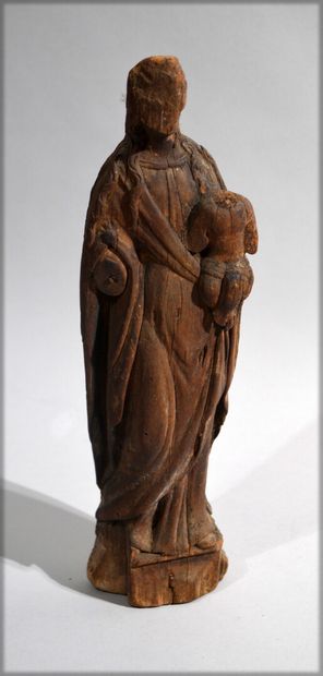 null CHILD VIRGIN in carved wood.

Period 18th century.

(missing and accidents)

Height:...