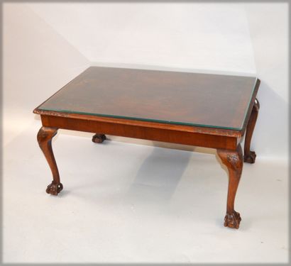 null In the taste of Gabriel VIARDOT

Mahogany coffee table resting on four slightly...