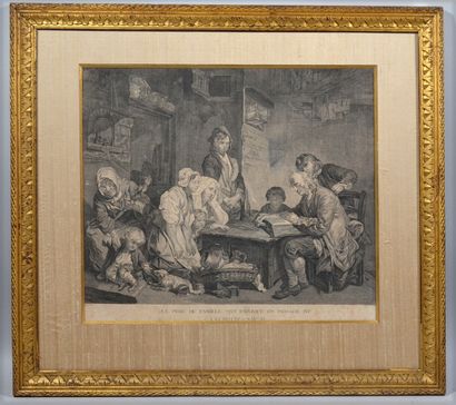 null After Jean-Baptiste GREUZE (1725-1805), engraved by AND

"The gracious entertainment...