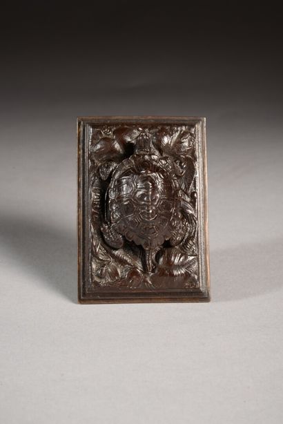 null Antoine-Louis BARYE (1795-1875)

TURTLE ON A SQUARE PLINTH

Reduction in bronze...