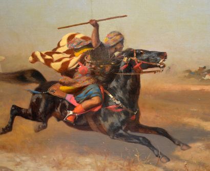 null Jules DIDIER (1831-1914)

"Hunting with a hawk".

Oil on canvas signed lower...