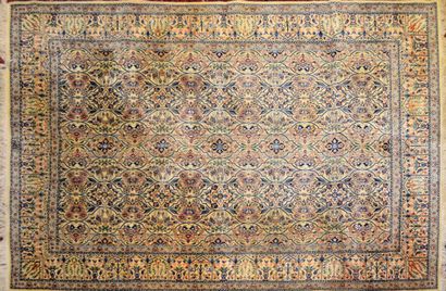 null IRAN, Ghoum

Hand-knotted silk carpet decorated with interlacing floral scrolls...