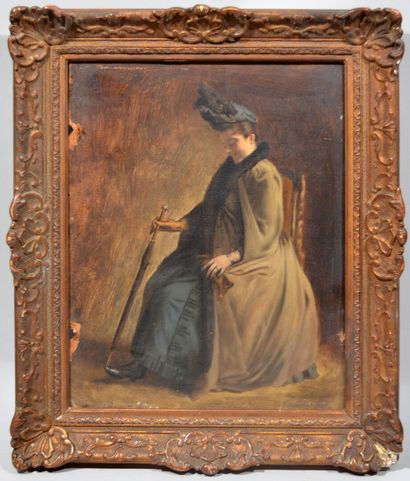 null Alfred Emile Léopold STEVENS (1823-1906)

"Femme assise au parapluie"

Huile...