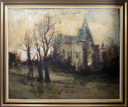 null Philippe GRISEL (1930-1998) 

"Saint Nicolas de Courson ?

Oil on canvas signed...