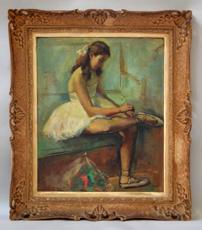 null Emile Valentin CARDINAL (1883-1958)

"La Danseuse étoile"

Huile sur toile signée...