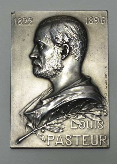 null Société médicale vétérinaire, plaque par G. Prud'homme, 1938 Paris A/1822 -...