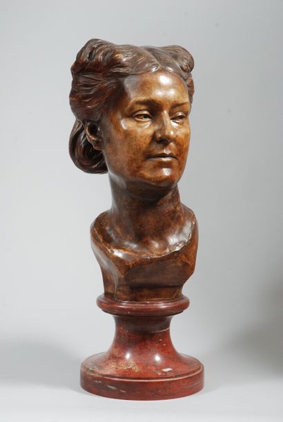 null Jean-Baptiste CARPEAUX (1827-1875)

INTIMATE BUST OF PRINCESS MATHILDE (1863)

Patinated...