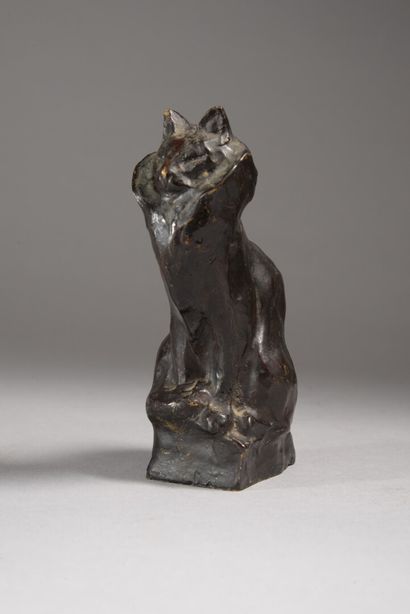 null Théophile-Alexandre STEINLEN (1859-1929) after

A SEATED ANGORA CAT

Bronze...