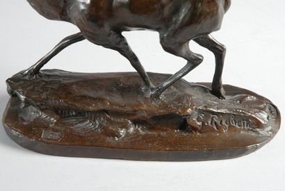 null Guido RIGHETTI (1875-1958)

ANTILOPE AUX AGUETS

Bronze à patine brun richement...