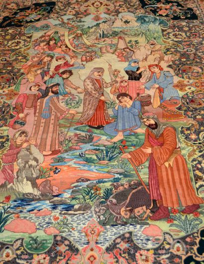 null IRAN

Hand-knotted woolen TENTURE decorated with Christ gathering his sheep...