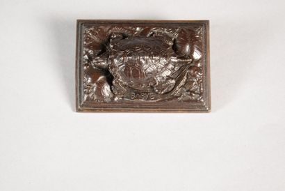 null Antoine-Louis BARYE (1795-1875)

TORTUE SUR PLINTHE CARRE

Réduction en bronze...